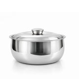 2200 ml Belly Shape Steelplus Stainless Steel Casserole | Hot & Fresh Food Storage Container