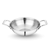Stainless Steel Triply Kadhai (Induction And Gas Stove Friendly)