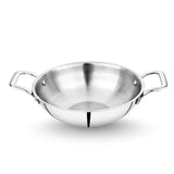 Stainless Steel Triply Kadhai (Induction And Gas Stove Friendly)