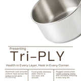 Stainless Steel Triply Sauce Pan (Induction And Gas Stove Friendly)
