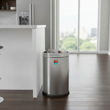 Premium Solid Stainless Steel Dustbin 6 ltr | Rust Resistant | Modern Hygienic Design for Home, Office & Bathroom