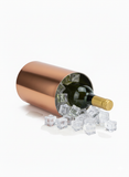 Premium Brushed Copper Wine & Champagne Chiller Bucket 1200 ml | Insulated Double-Walled Stainless Steel Bottle Cooler