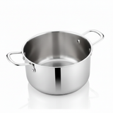 Premium Stainless Steel Cook Pot Induction & Gas Compatible Deep Cooking Pot for Everyday Use