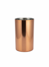 Premium Brushed Copper Wine & Champagne Chiller Bucket 1200 ml | Insulated Double-Walled Stainless Steel Bottle Cooler
