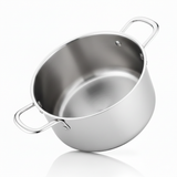 Premium Stainless Steel Cook Pot Induction & Gas Compatible Deep Cooking Pot for Everyday Use