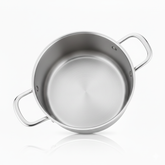 Premium Stainless Steel Cook Pot Induction & Gas Compatible Deep Cooking Pot for Everyday Use