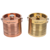 Rose Gold & Gold Stainless Steel Ice Bucket Combo with Tong | Premium Bar & Party Set of 2
