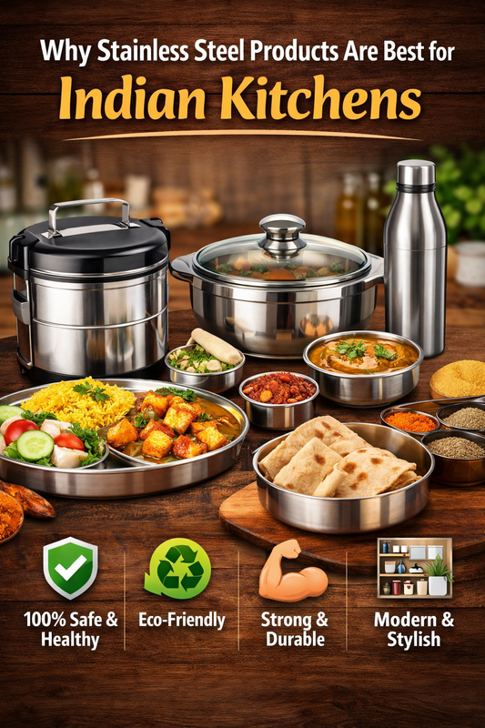 Why Stainless Steel Products Are Best for Indian Kitchens