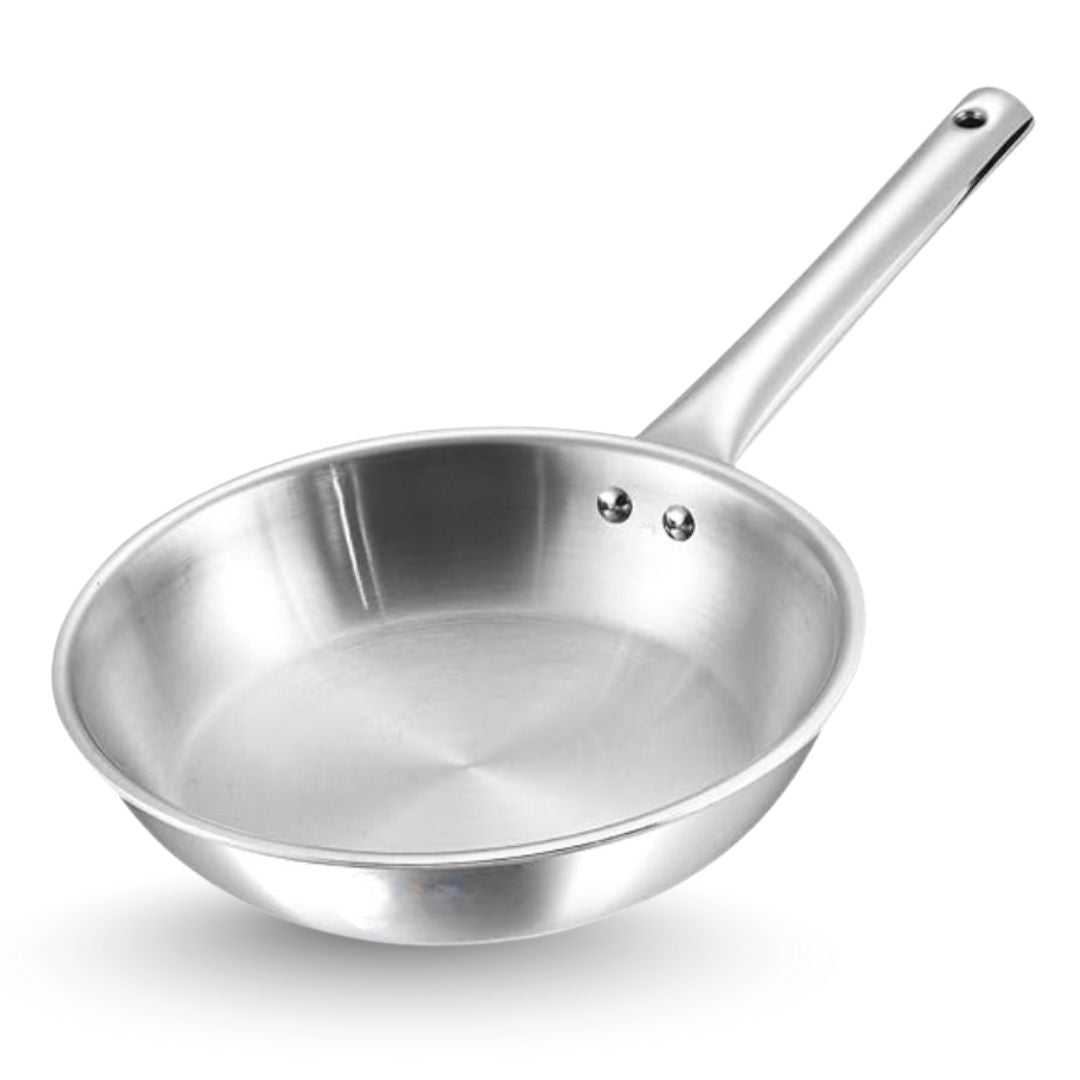 Stainless Steel Triply Frypan  (Induction And Gas Stove Friendly)