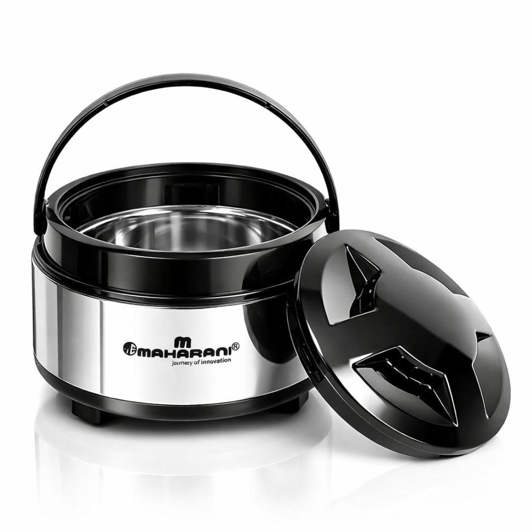 Maharani Stainless Steel Casserole 9000 ML Jumbo size | Hot & Fresh Food Storage | Insulated Serving Casserole