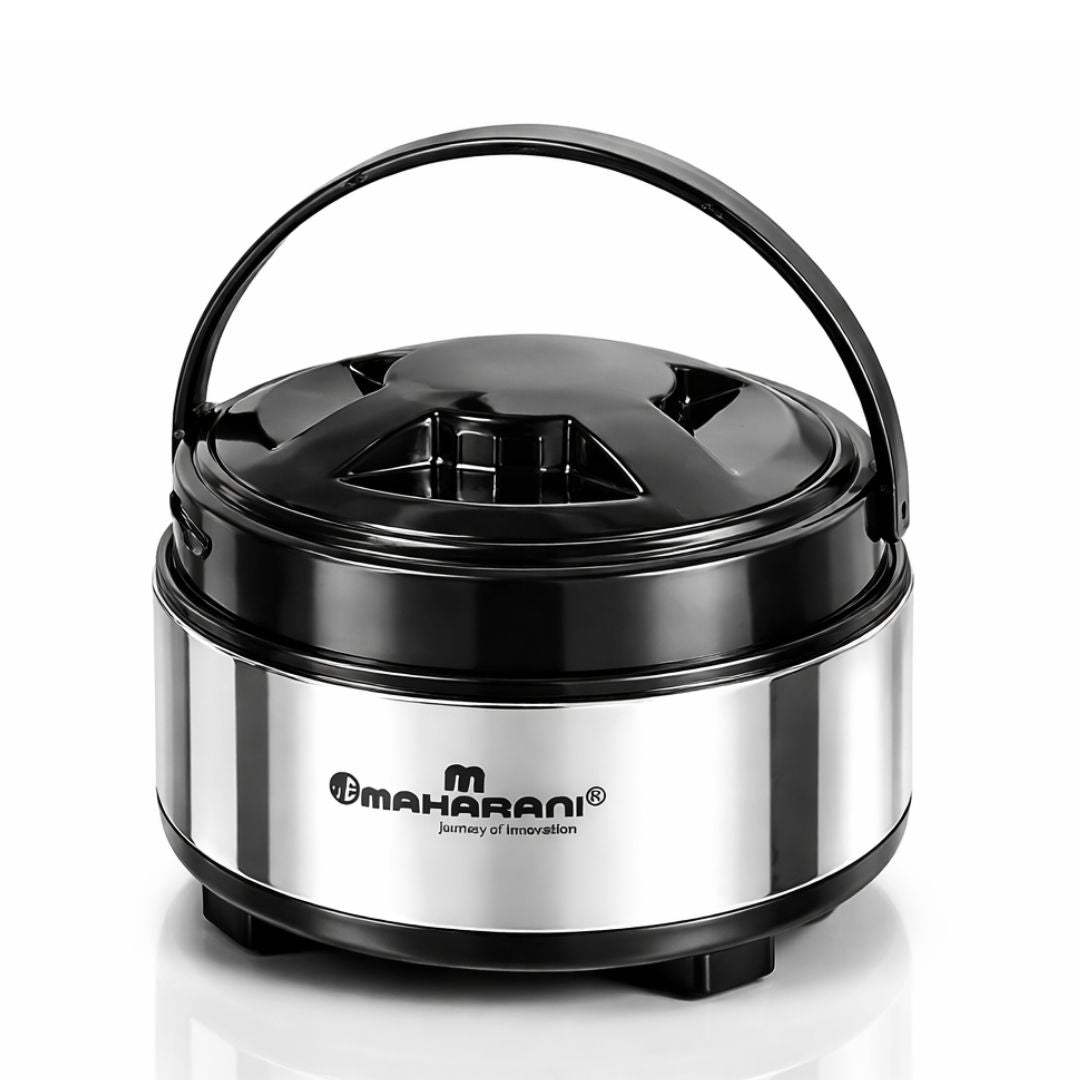 Maharani Stainless Steel Casserole 5000 ML | Hot & Fresh Food Storage | Insulated Serving Casserole