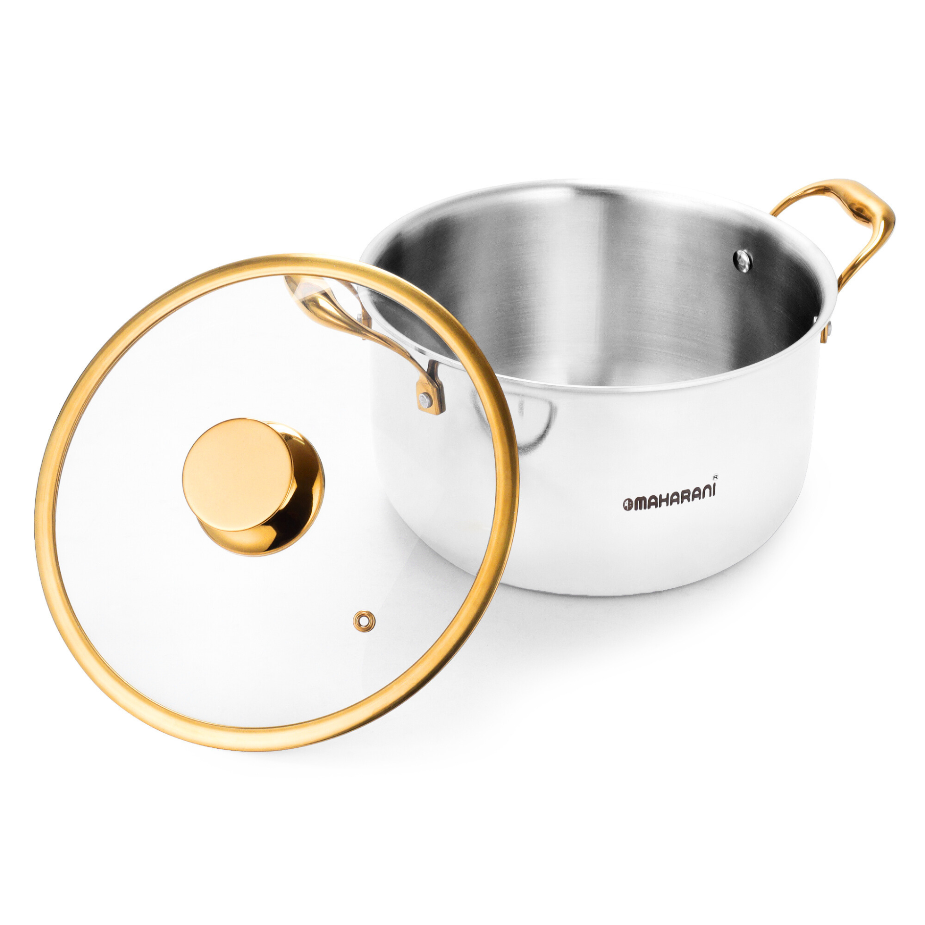 Triply Stainless Steel Gold CookPot