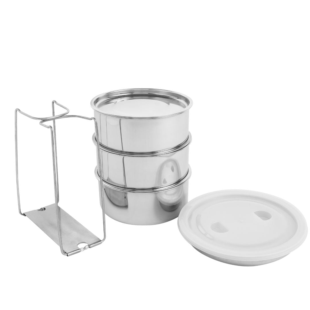 Stainless Steel Hot Lunch Box with PUF Insulation | Insulated Tiffin for Office, School & Travel