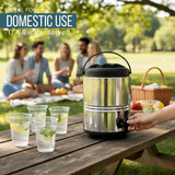 20 Ltr water jug  Stainless Steel Insulated Water Dispenser with Tap  | Hot & Cold Water Jug for Home, Office & Events