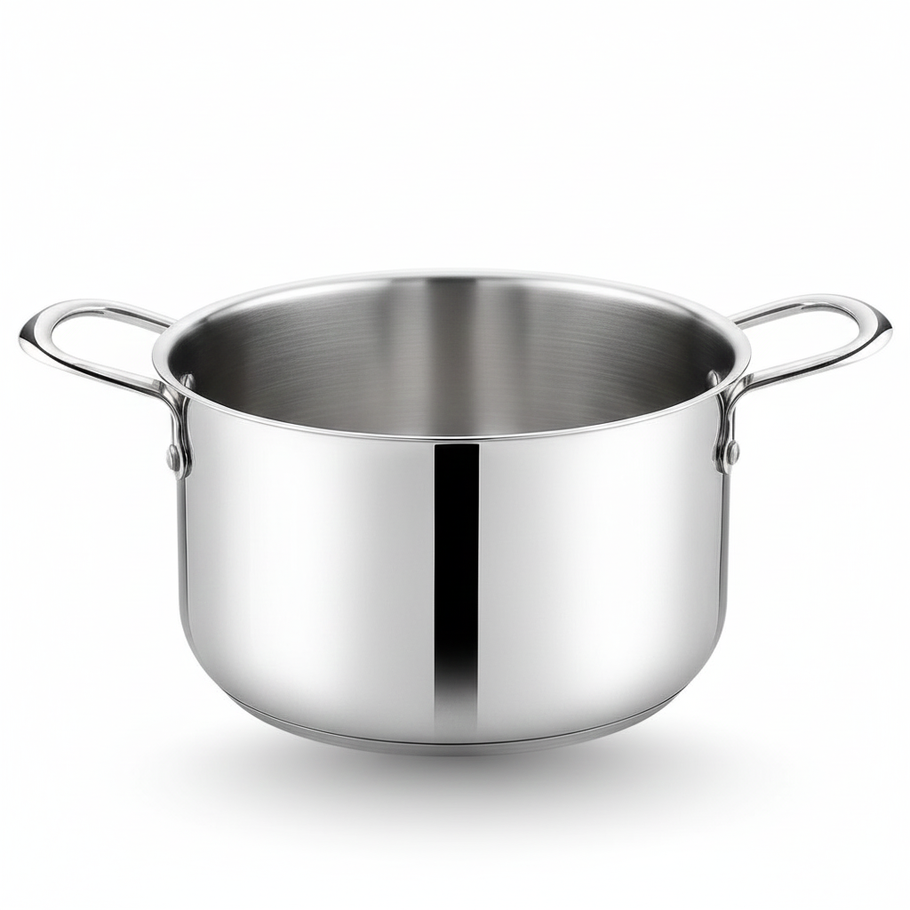 Premium Stainless Steel Cook Pot Induction & Gas Compatible Deep Cooking Pot for Everyday Use