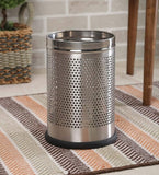 Premium Perforated Stainless Steel Dustbin  10 . ltr | Rust Resistant | Modern Hygienic Design for Home, Office & Bathroom